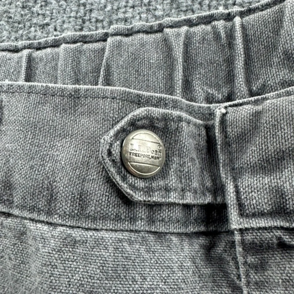 VINTAGE L.L.‎ Bean Pants Mens 34x28 Gray Pathfinder Elastic Waist G095 USA 90s